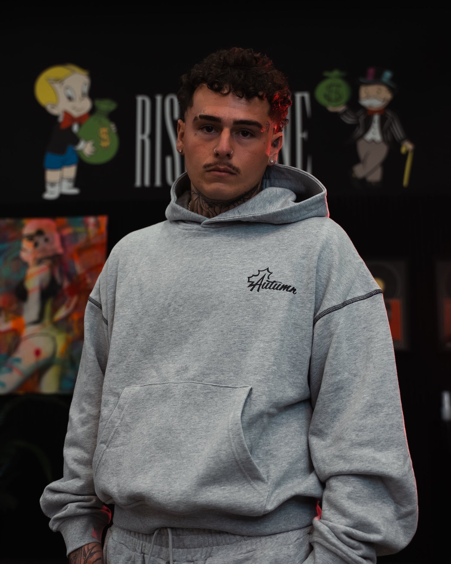Exposed Stitching Sweatsuits