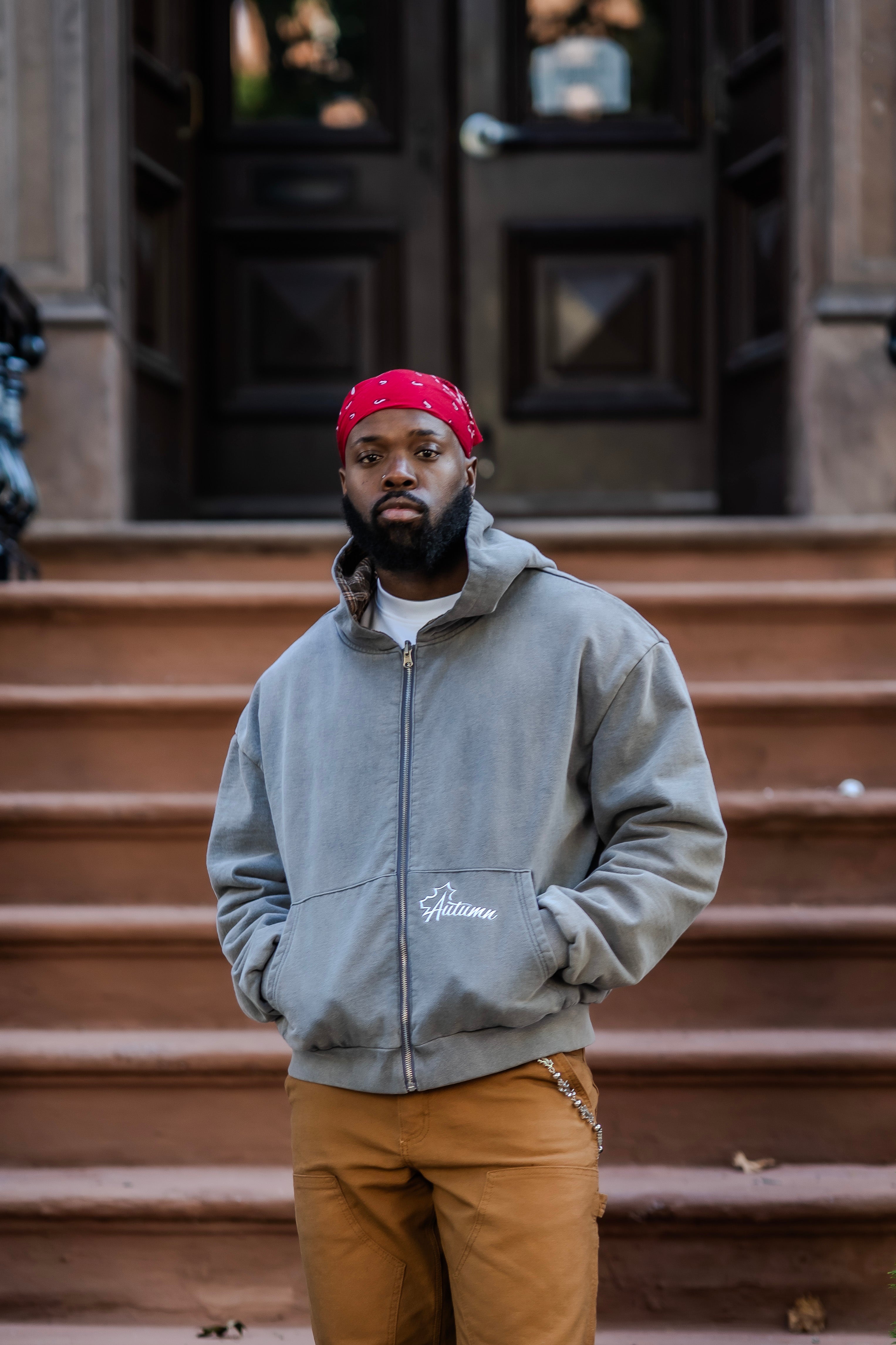 Reversible (Plaid/Grey) Hoodie