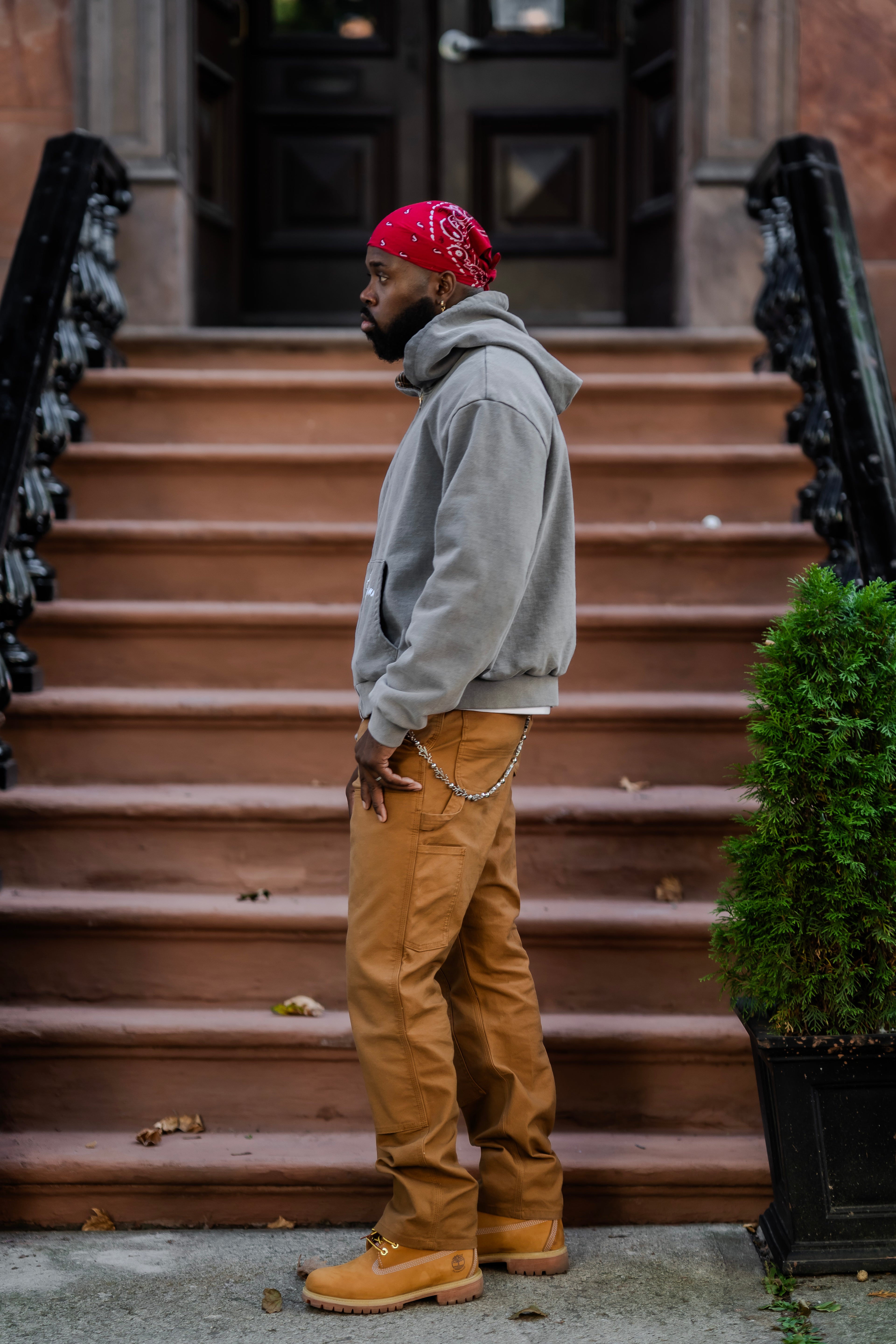 Reversible (Plaid/Grey) Hoodie