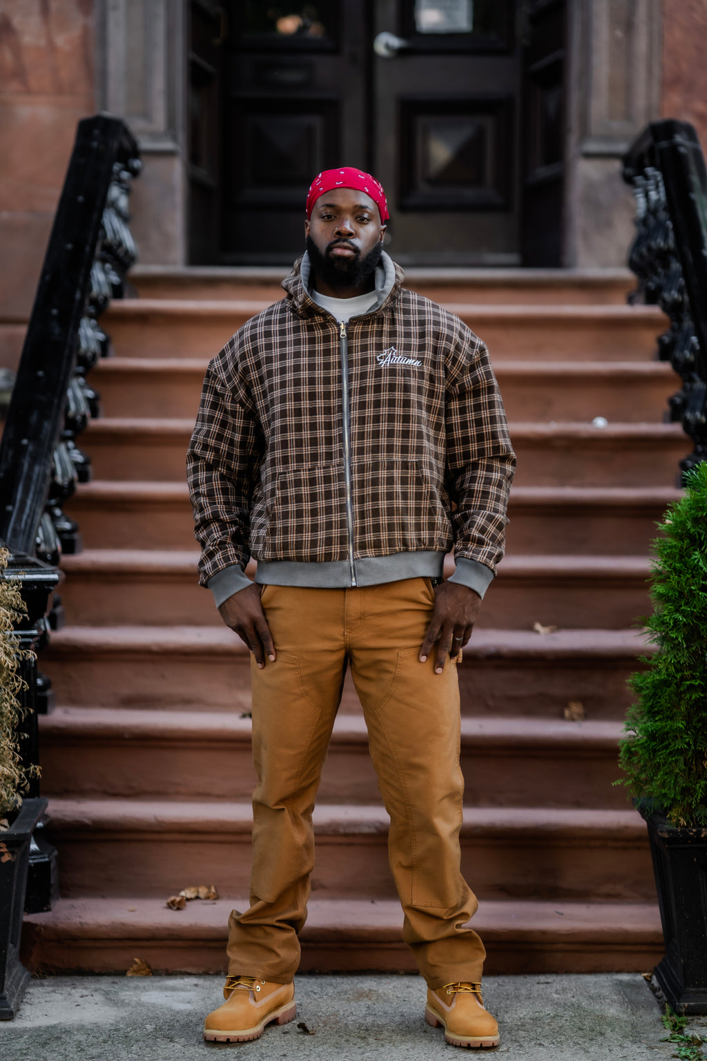 Reversible (Plaid/Grey) Hoodie