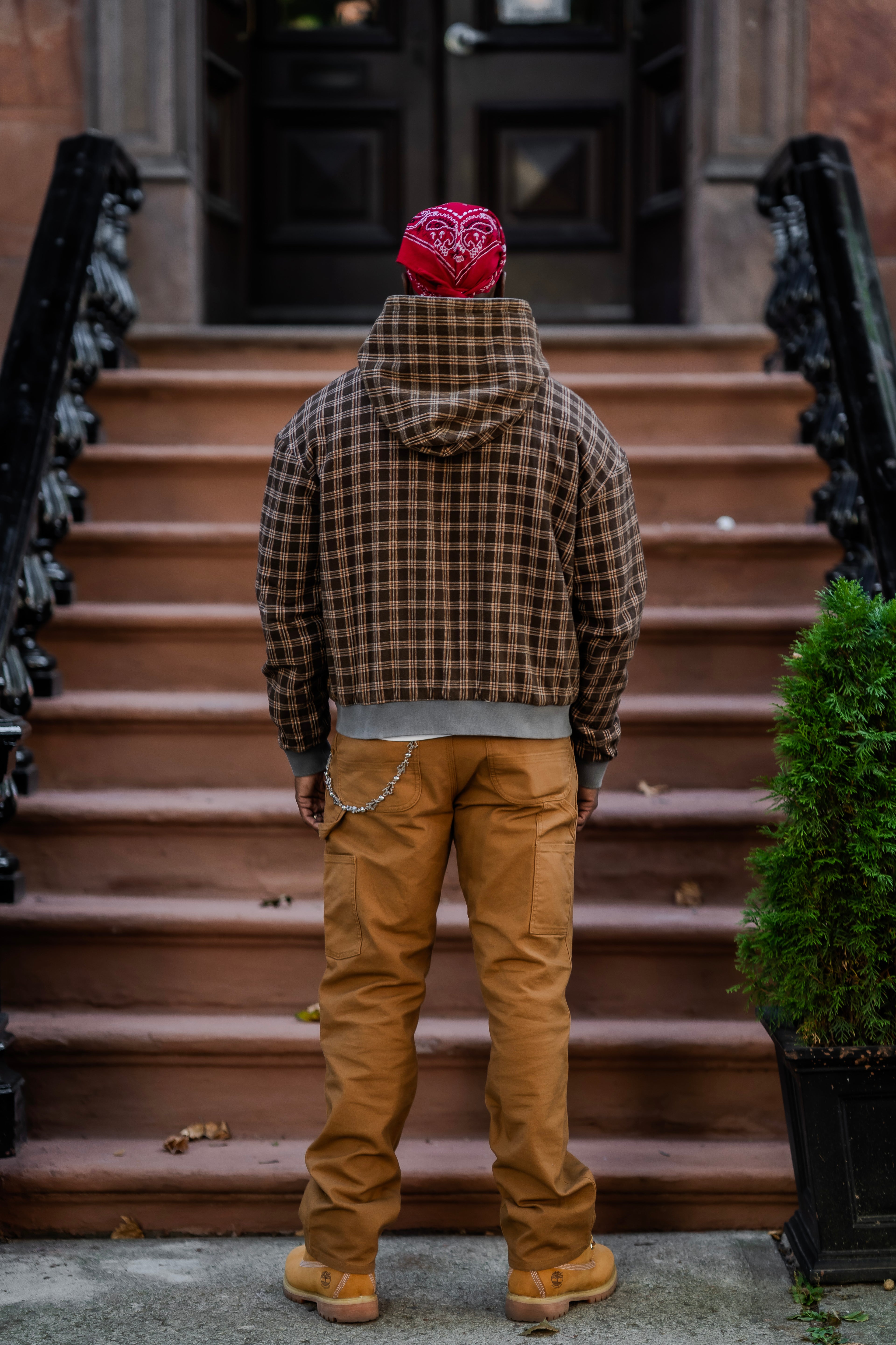 Reversible (Plaid/Grey) Hoodie