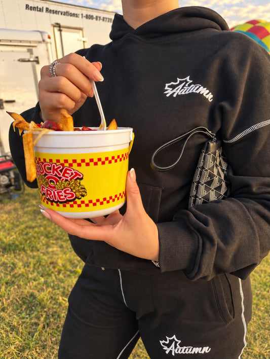 Exposed Stitching Sweatsuit