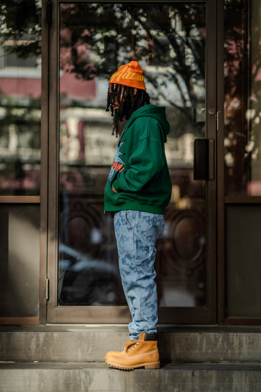 Autumn Shining Sun Hoodie - Green