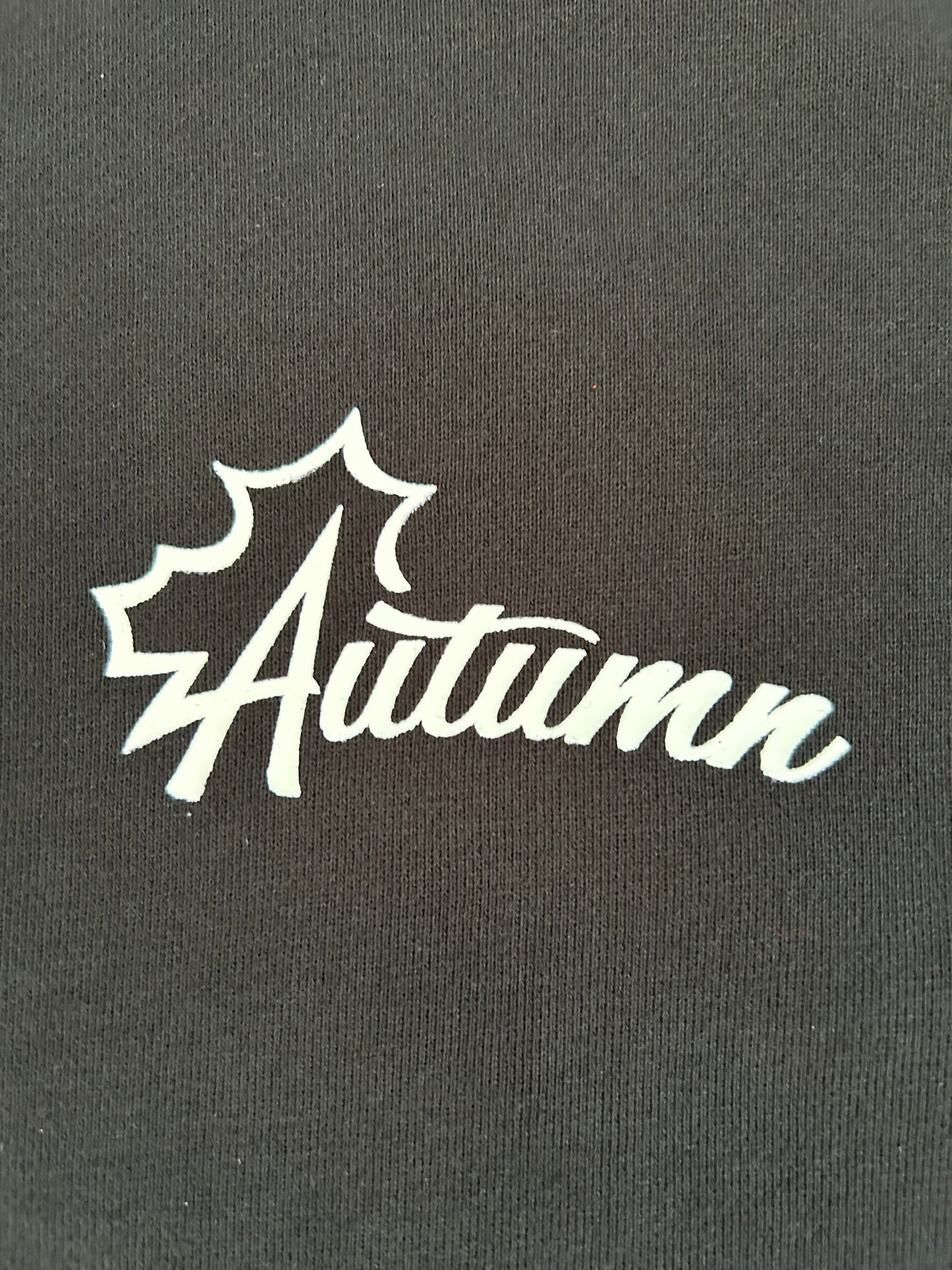 Autumn Exposed Stitching Hoodie – Black/White