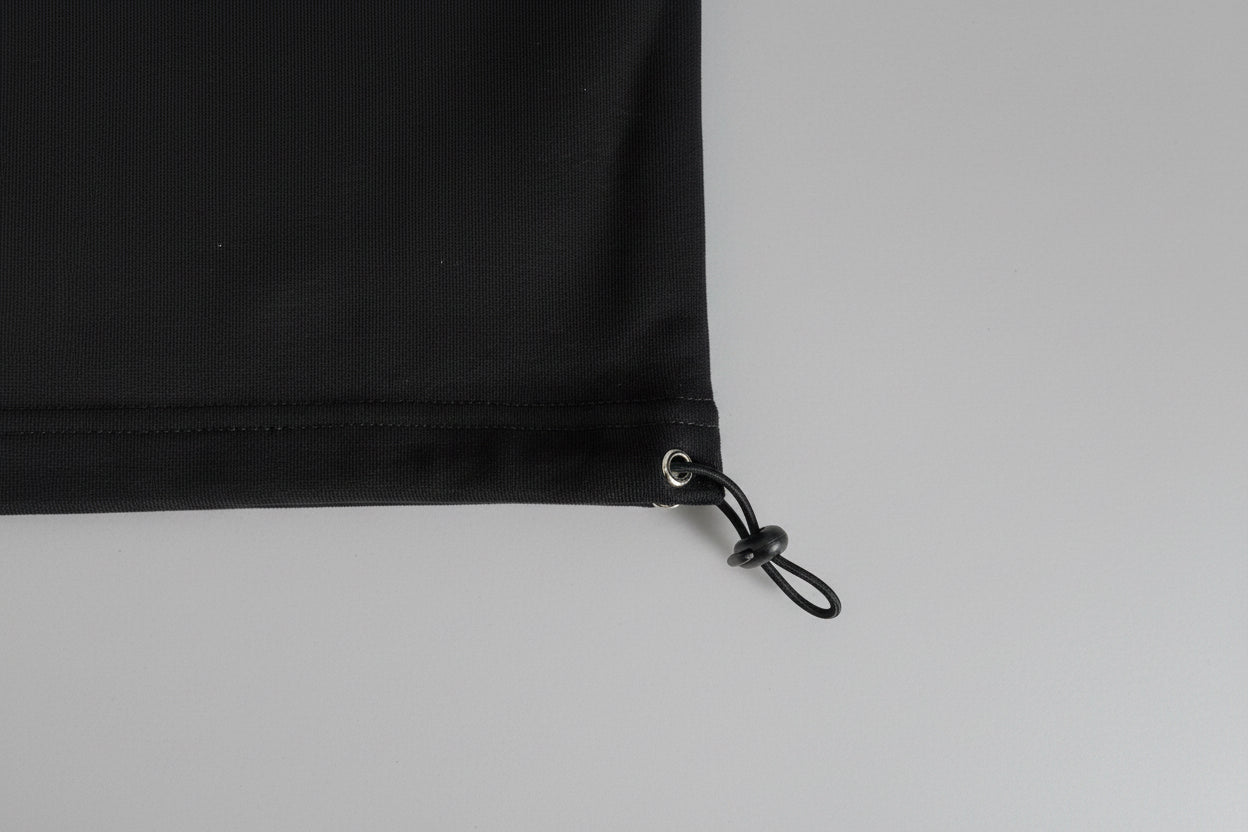 Exposed Stitching Autumn Sweatpants (black/white)